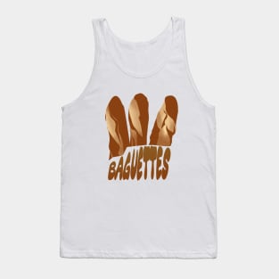 French Baguettes Design by Creampie Tank Top